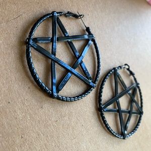 Pentacle earrings